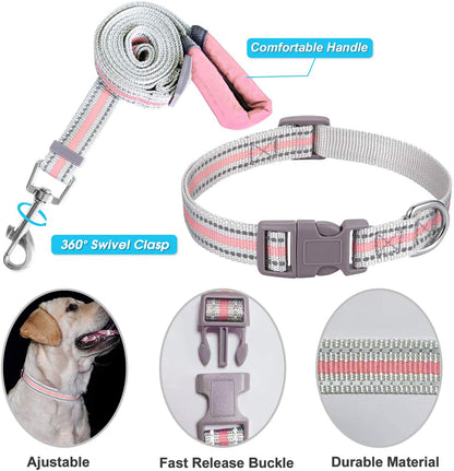 Small Dog Harness,Puppy Harness,Adjustable Leash and Collar Set for Small Dogs,Step-In Dog Harness,3M Reflective Pet Dog Vest for Small Medium Puppy